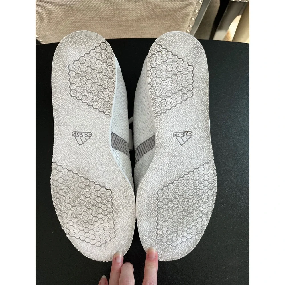 Adidas Powerlift‎ Mens Weightlifting Shoes White Black Size 9.5